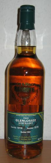 Glenlossie 29y 1978 58,8% Gordon & MacPhail Glenlossie 29y 1978 58,8% Gordon & MacPhail